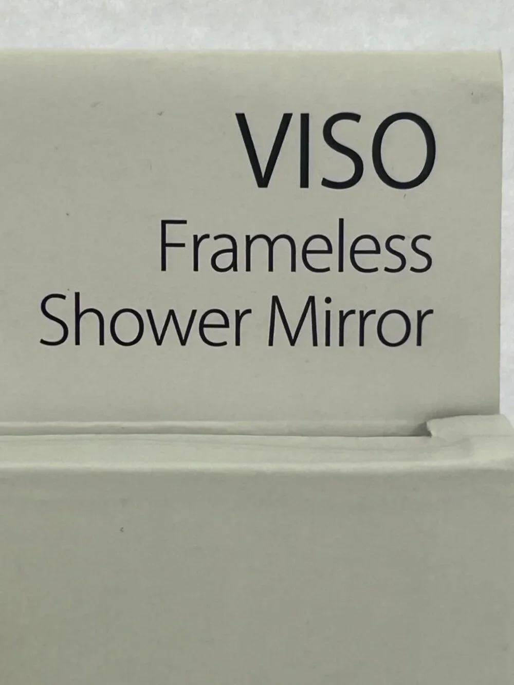 VISO Frameless Fog-Resistant Shower Mirror w/ Integrated Razor Hook NEW in box